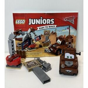 Lego Juniors 10733 Disney Cars Mater's Junkyard Tow Mater Incomplete